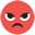 „wütend“-Emoticon